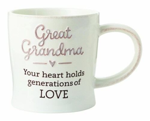 Hallmark Great Grandma Ceramic Mug, Assorted - Pack of 4 Perspective: front