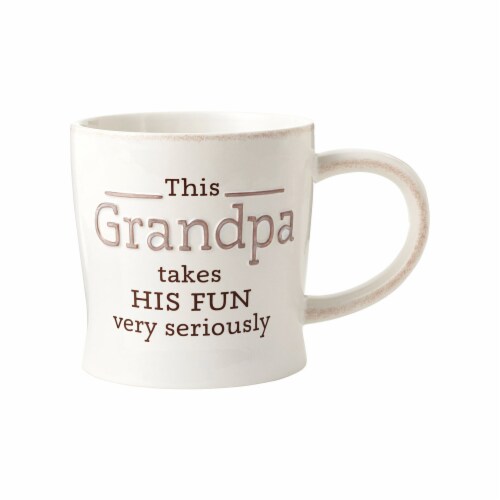 Hallmark Grandpa Ceramic Mug, Assorted - Pack of 4 Perspective: front