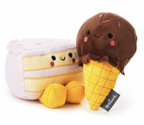 Hallmark Valentine Better Together Cake And Ice Cream Magnetic Plush New W Tag Perspective: front