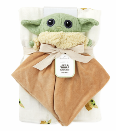 Hallmark Star Warsthe Mandalorian The Child Grogu Lovey And Swaddle Blanket New 1 Pick n Save
