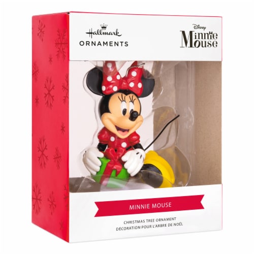 Hallmark Disney Minnie Mouse and the Present Christmas Ornament Perspective: front