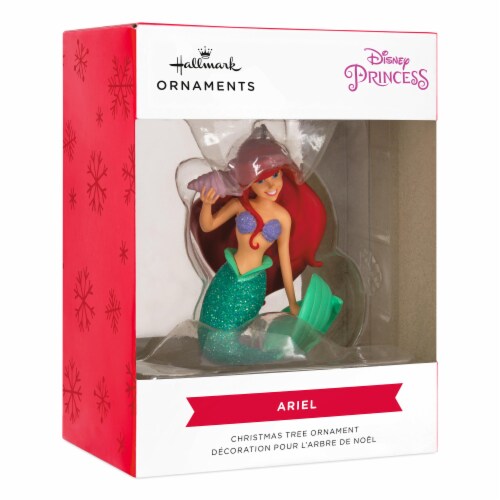 Hallmark Disney The Little Mermaid Ariel with Seashell Christmas Ornament Perspective: front