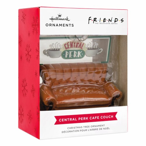 Hallmark Friends Central Perk Cafe Couch Christmas Ornament Perspective: front