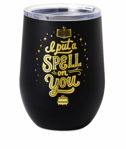 Hallmark Halloween Hocus Pocus I Put A Spell On You Stainless Steel Glass New Perspective: front