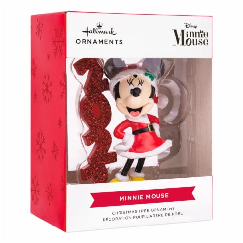 Hallmark Disney Minnie Mouse 2022 Christmas Ornament Perspective: front