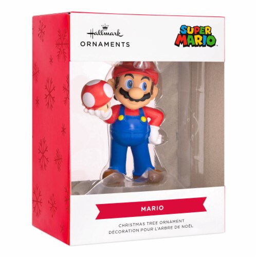 Hallmark Nintendo Super Mario With Super Mushroom Christmas Ornament, 1