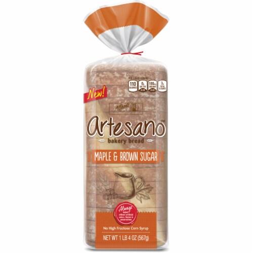 Alfaro's® Artesano™ Maple Brown Sugar Bakery Bread Perspective: front
