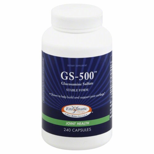 Enzymatic GS-500 Joint Health Dietary Supplement Perspective: front