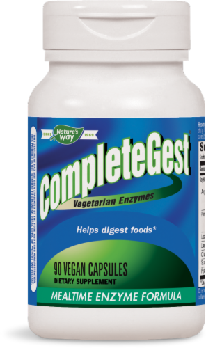 Enzymatic Therapy Completegest Mealtime Enzyme UltraCaps Perspective: front