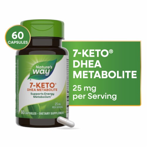 Nature's Way® 7-Keto® DHEA Metabolte25 mg Perspective: front