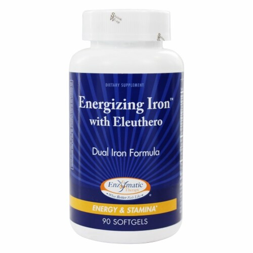 Enzymatic Therapy Energizing Iron™ with Eleuthero Perspective: front