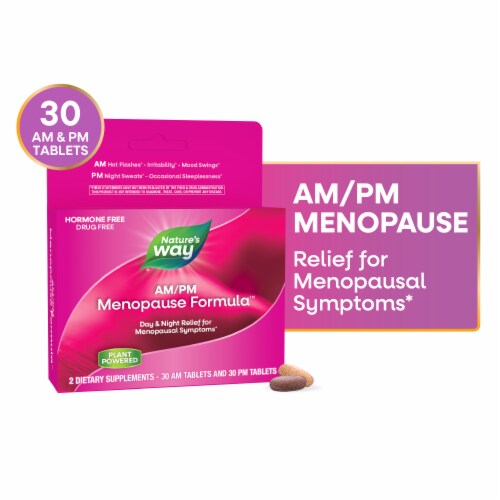 Nature's Way® AM/PM PeriMenopause Formula™ Relief Tablets Perspective: front