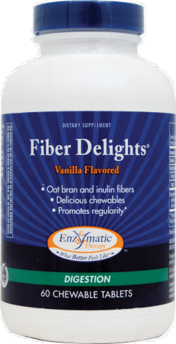 Enzymatic Fiber Delights Vanilla Flavored Digestion Chewables Perspective: front