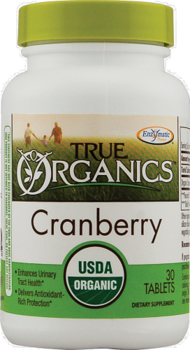 Enzymatic Therapy True Organic Cranberry Tablets Perspective: front