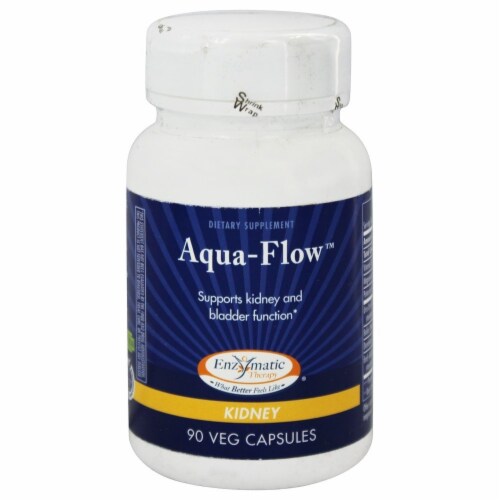 Enzymatic Therapy Aqua-Flow, 90 Vegetarian Capsules Perspective: front