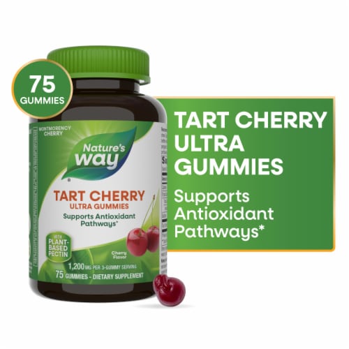 Nature's Way Tart Cherry Ultra Gummies 1200mg Perspective: front