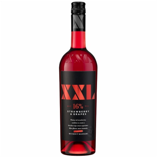 XXL Strawberry and Grapes Red Wine Perspective: front