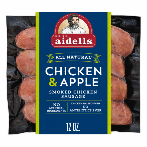 Aidells® Smoked Chicken Sausage Chicken and Apple Sausage Links Perspective: front