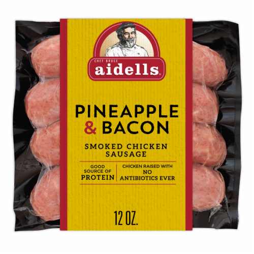 Aidells® Smoked Chicken Sausage Pineapple & Bacon Perspective: front