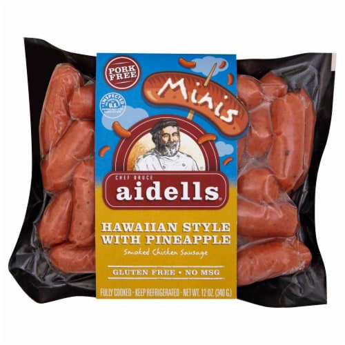 Aidell's Hawaiian Pineapple Chicken Sausage Perspective: front
