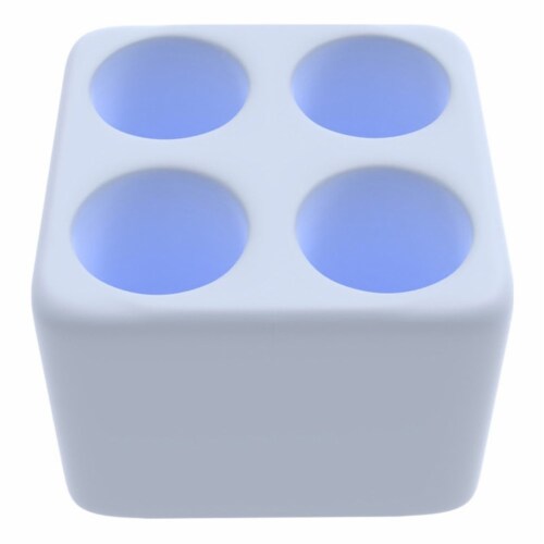 Fancy Bath Outlet Diatomite Quick-Dry Stone Toothbrush Holder in Blue Perspective: front