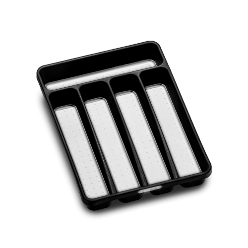 Madesmart Mini Silverware Tray - Black Perspective: front