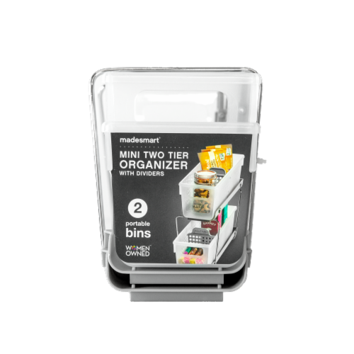 Madesmart Mini Two-Tier Organize with Dividers Perspective: front