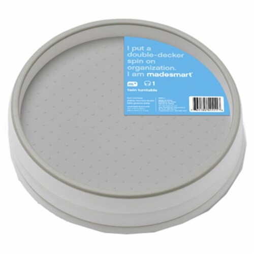 MadeSmart 95-54411-04 10 in. Twin Turntable For Kitchen Organization Perspective: front