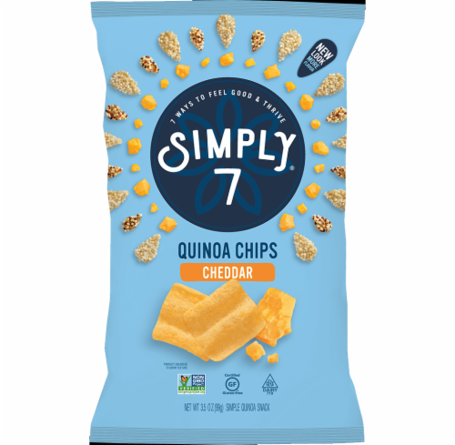 Simply 7 Cheddar Quinoa Chips Perspective: front