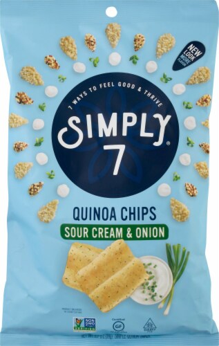 Simply 7® Quinoa Chip Sour Cream & Onion Perspective: front