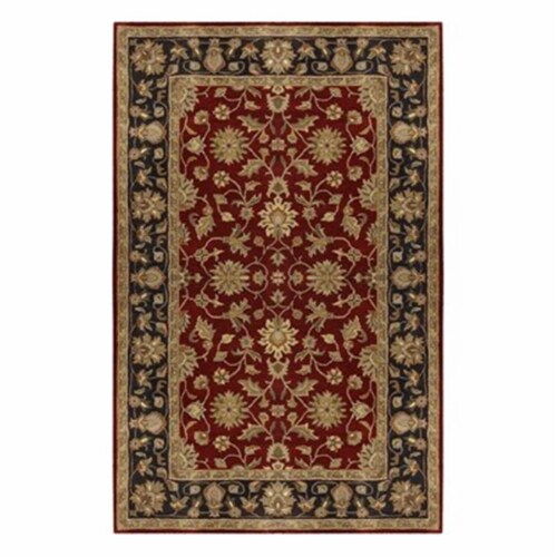 Surya CRN6013-8RD Burgundy Crowne Collection Rug - 8 Ft Round Perspective: front