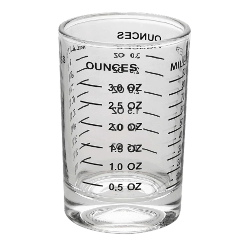 OGGI Measured Shot Glass Perspective: front