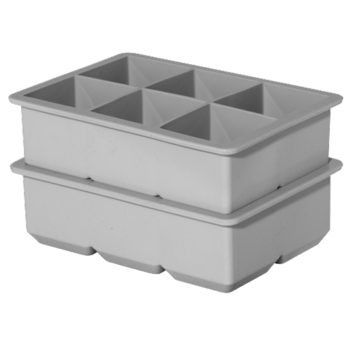 OGGI® Six Cube Ice Tray set of 2, Grey, 1 ct - King Soopers