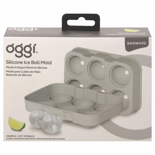 Oggi Large Ball Cube Ice Tray - Grey