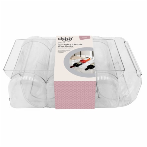 OGGI Stackable 3 Bottle Wine Racks 2 pk Kroger
