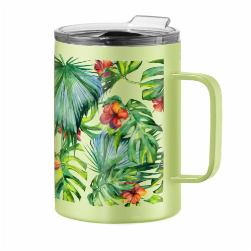 Oggi Stainless Steel Thermomug - Tropical Perspective: front
