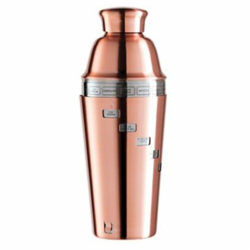 Oggi™ Copper Plated Dial A Drink™ Cocktail Shaker - 34 Oz