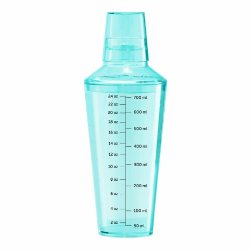 Oggi Plastic Cocktail Shaker - Aqua