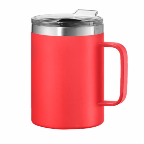 Oggi Stainless Steel Thermomug - Red Perspective: front