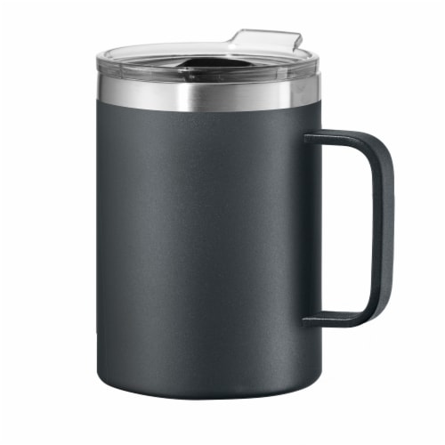 Oggie Thermomug Stainless Steel Mug - Black Perspective: front