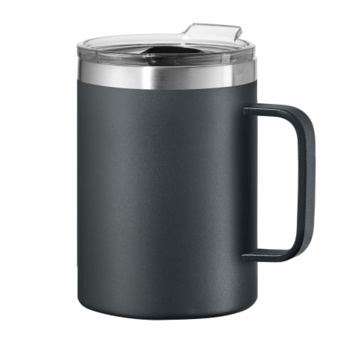 Reduce Vacuum Insulated Stainless Steel Hot1 Mug with Lid and Handle,  Black, 14 oz. 