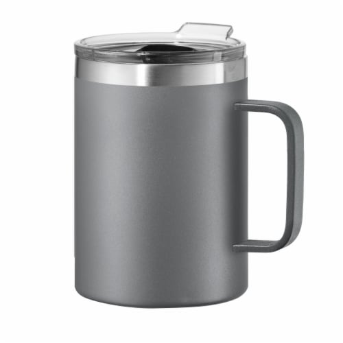 Oggi Thermomug Stainless Steel Mug - Grey Perspective: front
