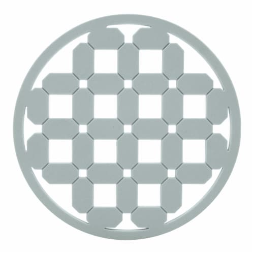 Oggi Silicone Geo Block Trivet - Sage Perspective: front