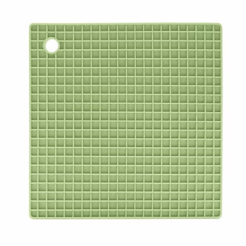 OGGI Silicone Square Pot Holder - Sage Perspective: front