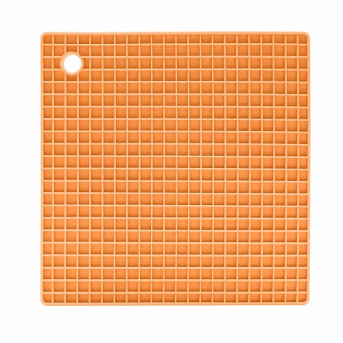 OGGI Silicone Square Pot Holder - Orange Perspective: front
