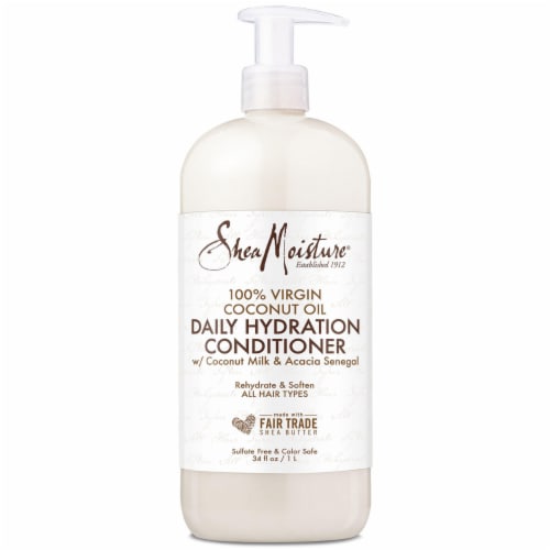 Shea Moisture Virgin Coconut Oil Conditioner (34 Ounce) Perspective: front
