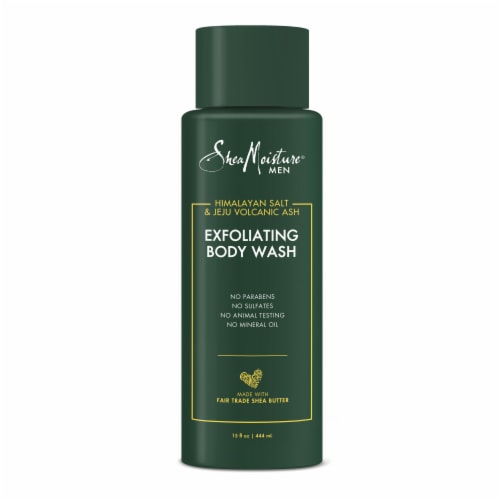 Shea Moisture® Men Himalayan Salt & Volcanic Ash Exfoliating Body Wash Cleanser Perspective: front