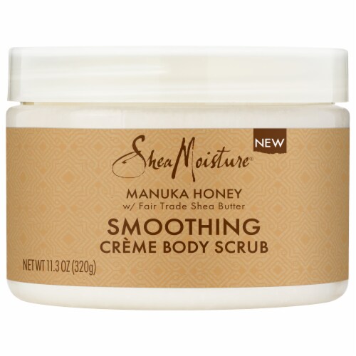 SheaMoisture® Creme Body Scrub Manuka Honey Exfoliating Perspective: front