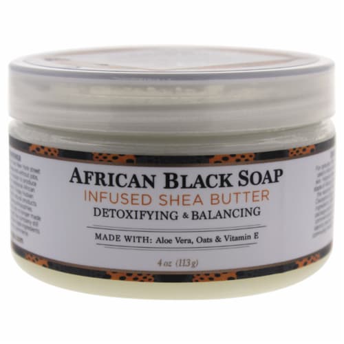 Nubian Heritage African Black Soap Infused Shea Butter Perspective: front