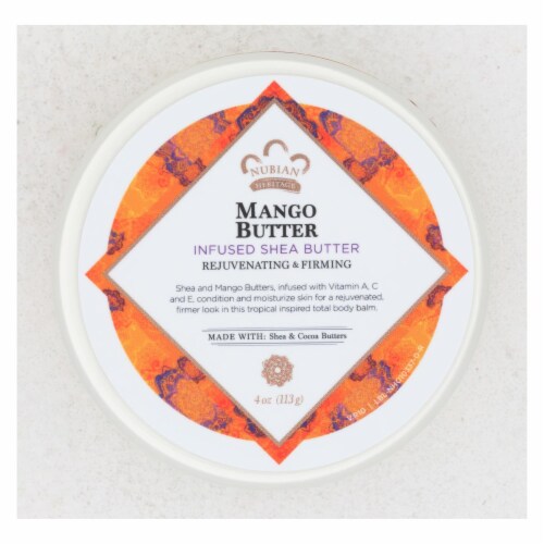 Nubian Heritage Mango Butter Infused Shea Butter Perspective: front